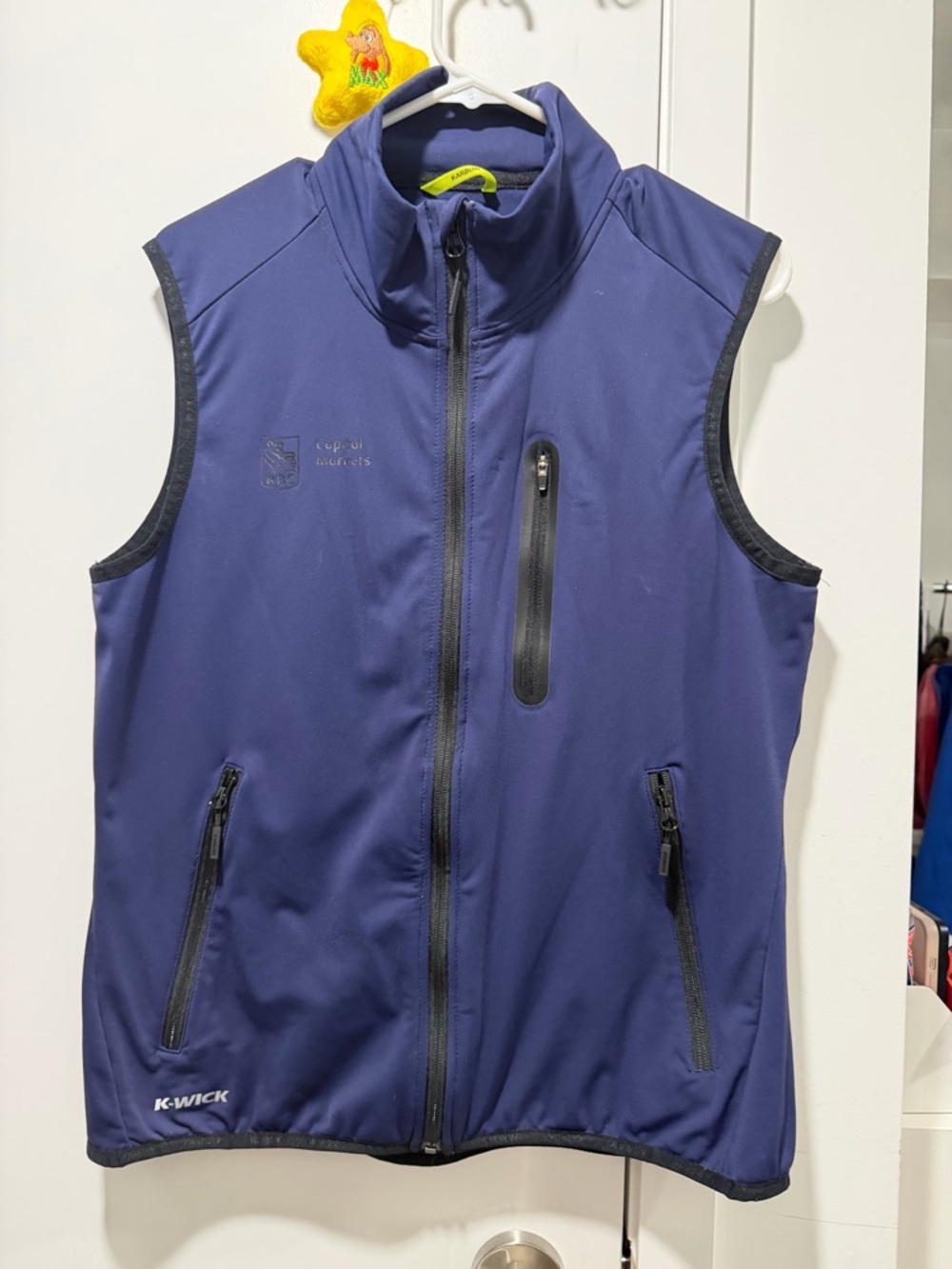 K-WICK Navy Softshell Vest with Zip Pockets